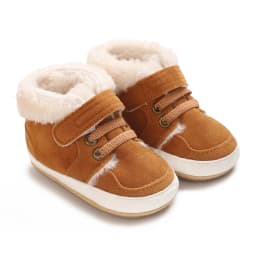 Baby Winter Boots - Soft Cotton Snow Shoes for Toddlers | Warm First Walkers 0-24M | Solid Color Design"