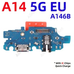 Dock USB Charger Board Port Connector Charging Flex Cable For Samsung Galaxy A14 A15 A16 A17 A145F A145P A146B US EU 4G 5G