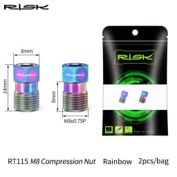 RISK Ultralight Bicycle Oil Disc Screw Titanium Alloy Retainer Pin Bleed Nipple Compression Nut XT Bike Accessories