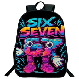 Steal A Brainrot 67 Six Seven Children Backpack Students Travel Daypack Boys Girls Funny Number Design School Bags Lightweight