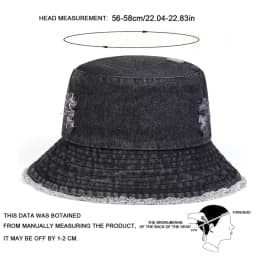 Unisex Solid Color Distressed Cowboy Bucket Hats Fishermen Caps Outdoor Casual Cap Sunscreen Hat