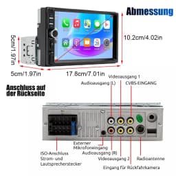7 inch Car Radio MP5 Player Auto audio USB Bluetooth FM USB For Universal Autoradio Multimedia Player 1 Din