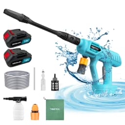 Portable Electric High Pressure Washer Cordless Efficient Car Garden Cleaning Spray Gun With 2Battery Compatible with Makita 18v