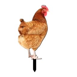 Chicken Decor Acrylic Hen Statue Poultry Ornament Ground Plug Lifelike Rooster Stakes Sign For Garden Lawn Yard Patio Decor