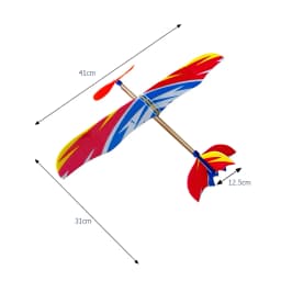 1-20PCS DIY Hand Throw Flying Planes Elastic Rubber Band Powered Flying Airplane Plane Model Toys For Children