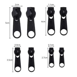 3# 5# 8# 10# Zipper Head Zipper Repair Kit Easy Fix Zipper Slider Head Puller Closure Universal Replacement Broken Wearable