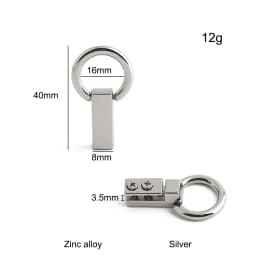 10/30/100PCS Metal Leaf Shape Bag Anchor D-ring For DIY Leather Shoulder Handbag Straps Hanger Hooks Connector Clips Accessories