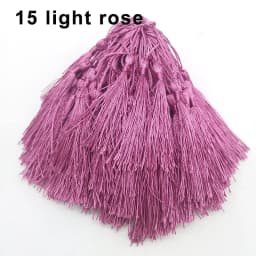 100Pcs Tassels 13cm Silky Floss Bookmark Tassels with Cord Loop Chinese Knot Tassel Fringe Jewelry Making DIY Craft Accessories