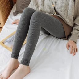 Plus Velvet Thicken Vertical Stripes Lace Stitching Leggings Women Autumn Winter Pants Stretch High Waist Cotton Leggings C6771