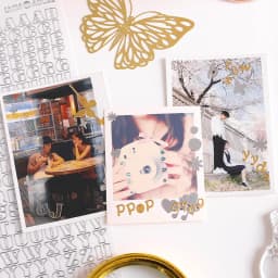 1 Pcs Waterproof Durable Korean Golden Silver English Letter Digital Stickers diy Label for Photos Albums Decoration