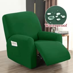 Water-resistant Recliner Covers with Pockets Stretch Reclining Chair Covers Sofa Couch Covers Furniture Protector for Pet Kids