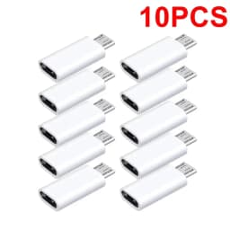 10-1Pcs Type C Male To Micro USB Female Adapter OTG Converter Micro-B To USB-C Connector Phone Charger Cable Adapter For Samsung