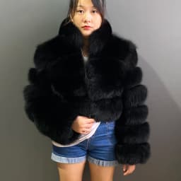Winter Women's Cold Coat Top Fox Jackets For Women clothing Natural Real fox Fur Jacket Coats For Women Fur Jacket In Promotion