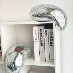 Melted Disco Ball Modern Home Decor Handmade Mirror Ball Aesthetic Room Decor Melting Disco Ball Bling Funky Room Decor