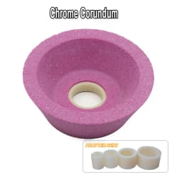 1 piece 125*45*32mm Ceramic Abrasive Wheel P46-P120 with Adapter 32mm to 12.7mm ID