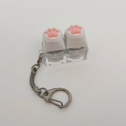 Silicone Soft Cat Claws Keychain Key Ring Pendant Mobile Phone Backpack Pendant Desktop Accessories Decompression Press Tools
