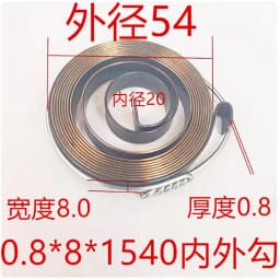 Flat Spiral Coil Constant Force Springs Various Sizes