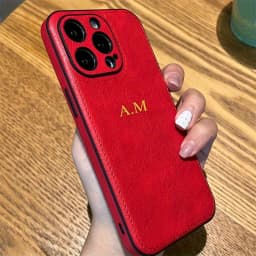 Personalized Custom Name Phone Case For iPhone 15 14 13 12 11 Pro Max 15 14 Plus Luxury Cowhide Leather Protection Back Cover