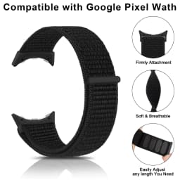 Nylon Band For Google Pixel Watch 1 2 Strap Adjustable Bracelet For Google Pixel Watch 3 41mm Solo Loop Watchband Accessories