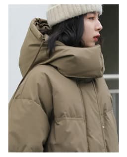 CHIC VEN Women Down Coat Solid Warm Down Jacket New 90 White Duck Down Windproof Hooded Female Overcoat Winter 2023