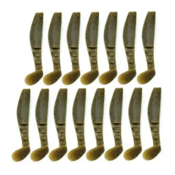 15pcs Fishing Bait 5.5CM 2G T-tail Soft Bait Luya Fake Bait Soft Worm Soft Bait Single Tail Worm Fishing Lures Lure Carp Fishing