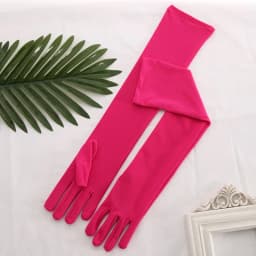 45cm Long Women Elasticity Matte Spandex Dance Performance Long Bride Wedding Mitten Halloween Party Cosplay Princess Glove P26