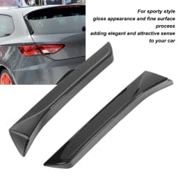 2Pcs Car Rear Window Side Splitter Wing Exterior Trim Left Right Auto Replacement Only For SEAT LEON 5F FR Mk3 MK3.5 2013‑2021