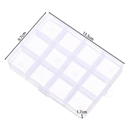 6/10/15/24/28 Grids Transparent plastic storage box beads Organizer Container For DIY Crafts Earing Jewelry Storage Case Display