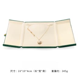 Pearl Necklce Gift Box Velvet Necklace Packaging Box Ring Holder Display Showcase Pendant Organizer