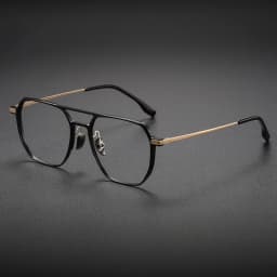 VICKY Large Frame Aluminum Frame Titanium Business Anti-Blue Light Reading Glasses Men Ladies Customizable Prescription ZY-20239