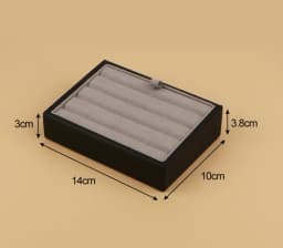 Jewelry Storage Box Gem Box V Groove Diamond Ring Face Bare Stone Color Treasure Bare Diamond Box Counter Sample Display Props