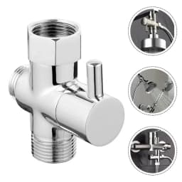 3 Way Diverter Valve T-Adapter Converter For Shower Brass Water Tap Connector Bathroom Faucet Water Separator