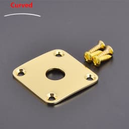 Flat / Curved Stainless Steel Jack Plate( Made in Japan by GOTOH) With Epi Output Jack(made in korea) For Electric Guitar Bass