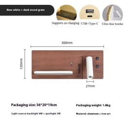 Multifunction Wall Lamp With Led Phone Wireless Charger Shelf Night Lighting Table Bed Reading Bedroom Hotel Bedside USB Sconces