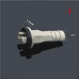 Air Conditioner Ac External Unit Drain Hose Connector Elbow Fitting With Rubber Ring