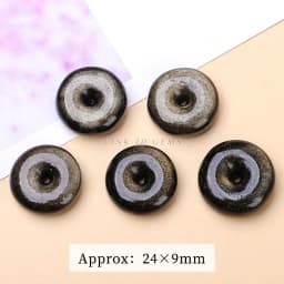 1 Pc Natural Stone Gold Silver Obsidian Carved Bead Cat Paw Pixiu Animals Cute Bead With Hole For Jewelry Making Diy Necklace