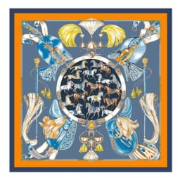 POBING Twill Silk Square Scarf Animals Print Women Scarves Wrap Giraffe Neckerchief Spanish Foulards cachecol Large Bandana