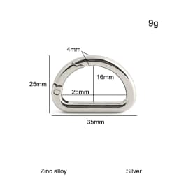 10/30/100PCS Bone Shape Open Metal Buckles Carabiner Clip Keyring Buckle For Key Chain Backpack Handbag Purse Strap Accessories