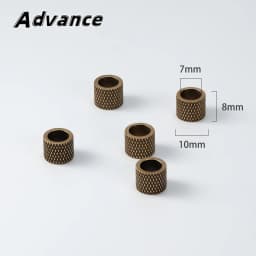 5pcs Big Hole DIY Beads Paracord Rope Brass Bead Keychain Accessories
