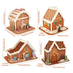 8 Style Christmas Castle Building 3D Puzzle Model X'max House Architecture Construction Jigsaw Puzzles Toys Kids Christmas Gift