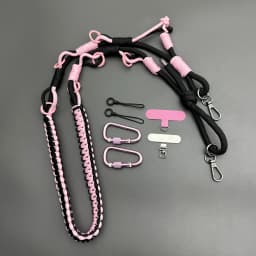 Multifunctional Hand-woven Phone Lanyard Adjustable Crossbody Strap Carabiner Decor Rope Camera Bag Replacement Shoulder Strap