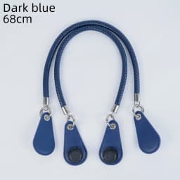 New 1 Pair Obag PU Woven Braided Leather Rope Handles Straps Round Handlefor O Bag Accessoires