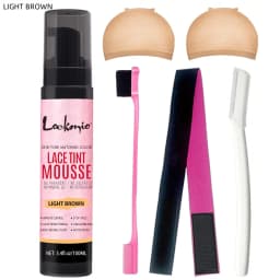 LOCKMIO Natural Lace Tint Spray Dyed Foam Mousse for Women 100ML Wigs Mesh Skin-fitting Invisible Colorant Cosplay Wig Dye Mist