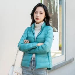 Winter Women's Light Down Hooded Jacket,Red Blue Khaki Green Available,European Size S-XXL,Women Coats