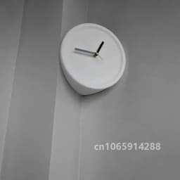 8 Inch Corner Wall Clocks Minimalist Wall Art Clock Bedroom Mechanism Silent Watches Living Room Luxury Desktop Watch Home Decor