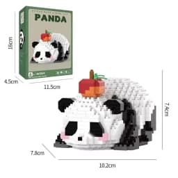 NEW 18 Styles Panda Micro Blocks Building Set Cute Panda Animal Models Kit DIY Assembly Bricks Kids Birthday Christmas Gift