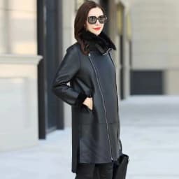 Oversized 6XL Thicken PU Leather Jacket Women's 2026 Winter Warm Faux Mink Fur Coat Female Loose Windproof Parka Long Overcoat