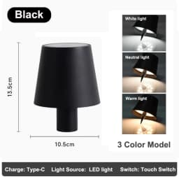 KFV Wireless Table Lamp Wine Bottles LED Bottle Light Outdoor Use Touch Control Desk Light For Restaurants Bars Festival Party