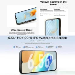 Global version DOOGEE N55 Smartphone 6.56 " 90Hz Screen Telephone Portable 4GB+128GB Triple 13MP 5150mAh Android 14 Mobile Phone