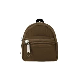 1 Piece Double-Shoulder Zipper Small Coin Purse Keychain Mini Backpack Pendant